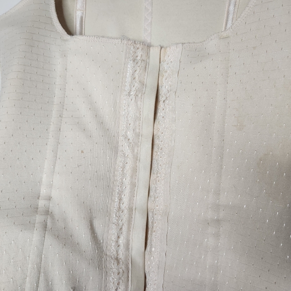 Lady Womens 34 Beige Waist Trainer Corset Open Bust Shapewear VTG - Picture 2 of 7